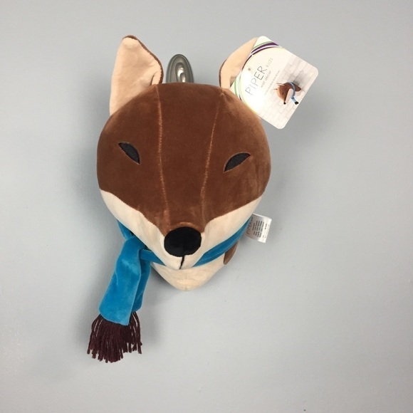 piper Kids Plush Brown Fox Wall Decor Decoration - Picture 4 of 14
